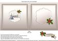 Christmas Snowscene with Holly Spray Matching 6 x 6 Insert