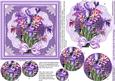 Lilac and Pink Lilies 6in x 6in Pyramage