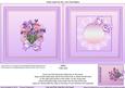 Lilac and Pink Lilies Matching 6in x 6in Insert