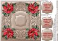 Christmas Red Poinsettias Quick Card Front