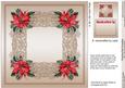 Christmas Red Poinsettias Matching 8in x 8in Insert Plate