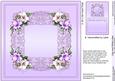 Lilac and White Lilies Matching 8in x 8in Insert Plate