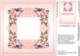 Peach Roses and Lilac Flowers Matching 8 x 8in Insert Plate
