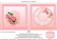 Pink Roses with Broiderie Anglaise Doily Matching 6x6 Insert