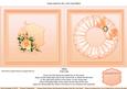 Vintage Peach Roses with Broiderie Anglaise Doily 6x6 Insert