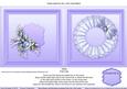 Blue Roses with Broiderie Anglaise Doily Matching 6x6 Insert
