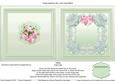 Pink Roses on a Fancy Frame Matching 6in x 6in Insert
