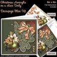 Christmas Amaryllis on a Lace Doily 8in x 8in Decoupage Kit