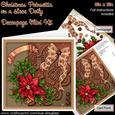 Christmas Poinsettia on a Lace Doily 8in x 8in Decoupage Kit