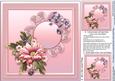 Pink Daisies on a Lace Doily Matching 8inx8in Insert Plate