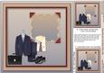 Men?s Navy Clothes Matching 8inx8in Insert Plate