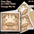 Cream Roses on a Lace Frame 8in x 8in Decoupage Mini Kit