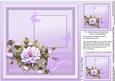 Lilac Roses on a Lace Border Matching 8inx8in Insert Plate