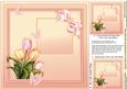 Spring Tulips on a Lace Border 8in x 8in Insert Plate