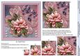 Pink Daisies on a Lace Doily 6in x 6in Pyramage