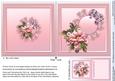 Pink Daisies on a Lace Doily 6in x 6in Insert