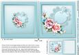 Roses and Flowers on a Lace Doily 6in x 6in Insert