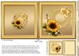 Sunflowers on a Lace Doily 6in x 6in Insert