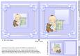New Baby Boy with Teddy 6in x 6in Insert