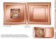Springer Spaniel Puppy in a Copper Frame 5in x 5in Insert