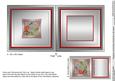 Poppies in an Art Deco Frame Matching 5in x 5in Insert