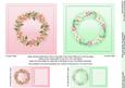 Pink and Green Floral Doilies 5in x 5in Insert Plates