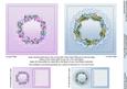 Lilac and Blue Floral Doilies 5in x 5in Insert Plates