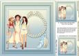 Boho Fashion Girls Matching 8in x 8in Insert Plate