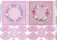 Purple Floral Doilies 5in x 5in Card Fronts
