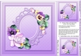 Mixed Floral on a Fancy Frame matching 8inx8in Insert Plate
