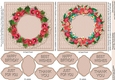 Tropical Floral Doilies 5in x 5in Card Fronts