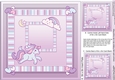 Unicorn with Lilac Pattern matching 8inx8in Insert Plate