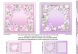 Pink and Lilac Floral with Butterflies 5in x 5in Insert Plates