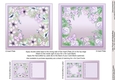 Lilac Floral with Butterflies 5in x 5in Insert Plates