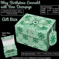 Gift Box May Birthstone Emerald with Bow Decoupage