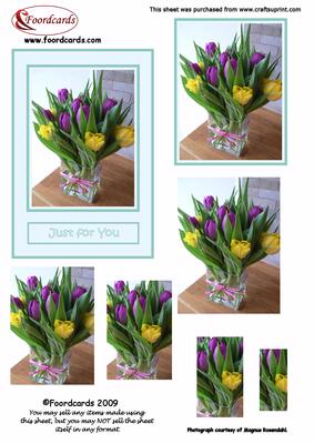 Vase of Tulips Just for You