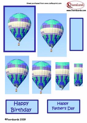 Hot Air Balloon Birthday Pyramid