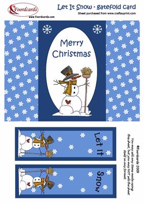 Let It Snow Christmas Gatefold