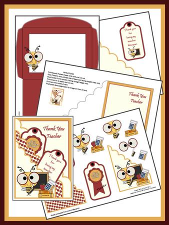 Thank You Teacher Pocket Card Kit