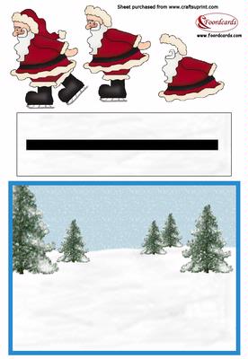 Skating Santa Pennyslider
