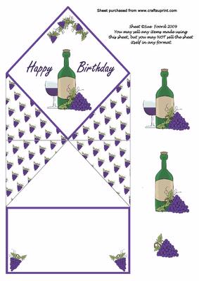 Birthday Wine Diamond Top