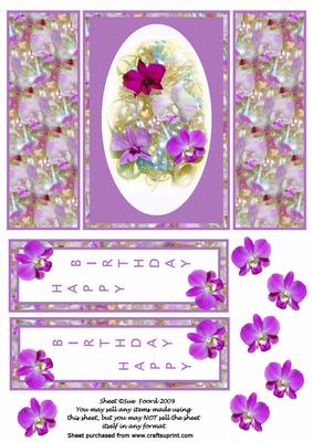 Orchid & Ribbon Gatefold