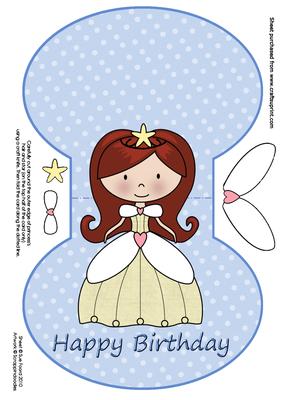 Princess in Yellow Over the Edge Wobble Card