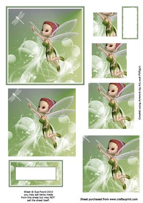 Forest Fairy Square Pyramid Sheet