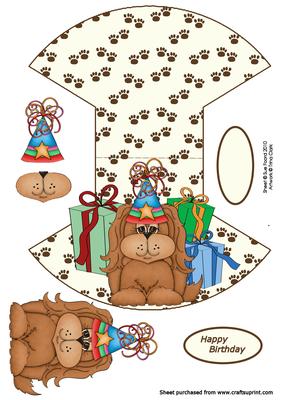 Ready for the Party- Brthday Wobble Card
