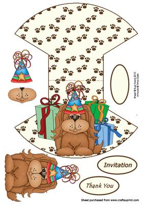 Party Invitation Wobble Card