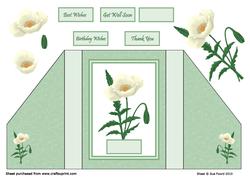 Reverse-fold White Poppy