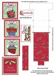 Three Christmas Mice Waterfall