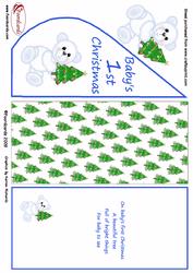 Baby Boys First Christmas- Teardrop Cascade