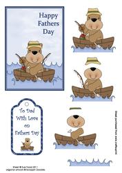 Fathers Day Fishing Topper